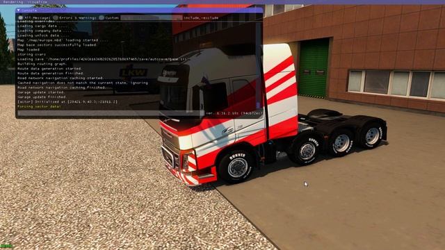 Перемещение по городам в Euro Truck Simulator 2 смотреть онлайн