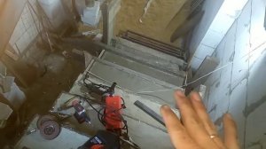 Поручни, ограждение перила для лестницы из профильной трубы, своими руками.