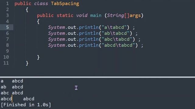Demistifying the Tab Escape Sequence in Java Backslash \t смотреть онлайн