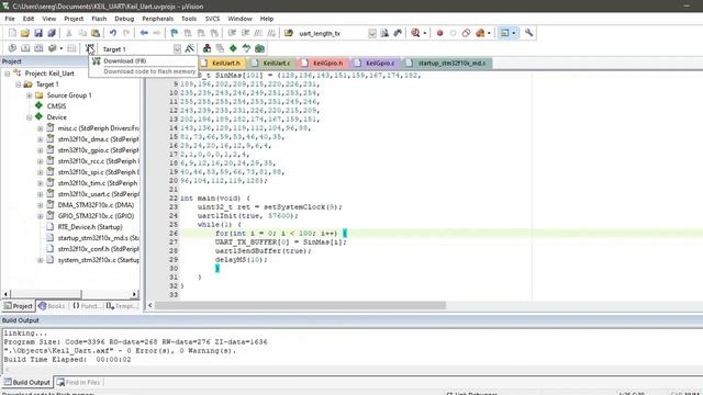 STM32, Python. Draw Graphics. Строим график синуса в Python 3.11 смотреть онлайн