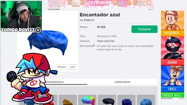 Creamos el PERFIL de BOYFRIEND (Friday Night Funkin) en ROBLOX !! | Rovi23 Roblox смотреть онлайн