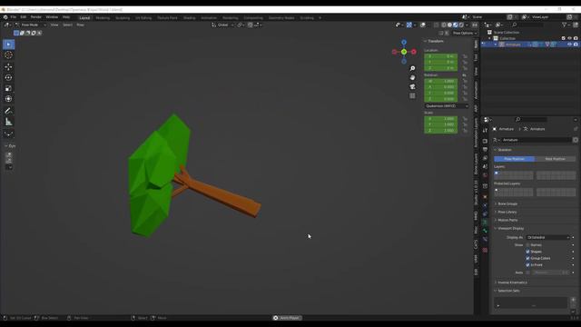 Blender 3.1.0 - 3D Tree with animation and texsture смотреть онлайн