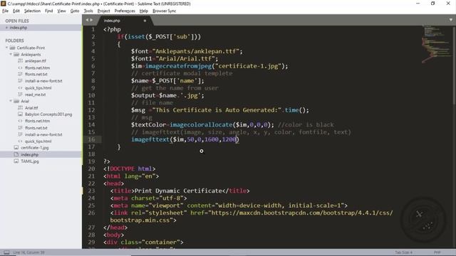 Online Certificate Generator in PHP Dynamically | It is really cool... | #TechonzTech смотреть онлайн