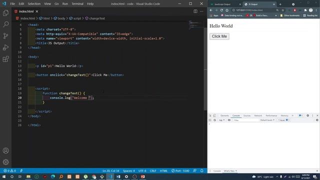 JavaScript Input Output | Class-1| JavaScript Bangla Tutorial смотреть онлайн