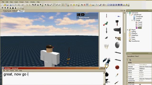 How to make your own roblox sword (Basic) смотреть онлайн