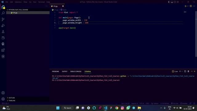 Basic Implementation of Python Flet | Python Flet Full Course in Hindi | #01 | iMobCode смотреть онлайн