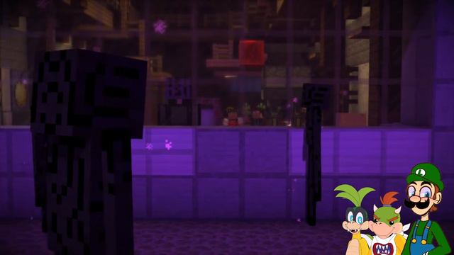 Going to THE END II Luigi plays Minecraft Story mode episode 3 FT Bowser jr and Iggy смотреть онлайн