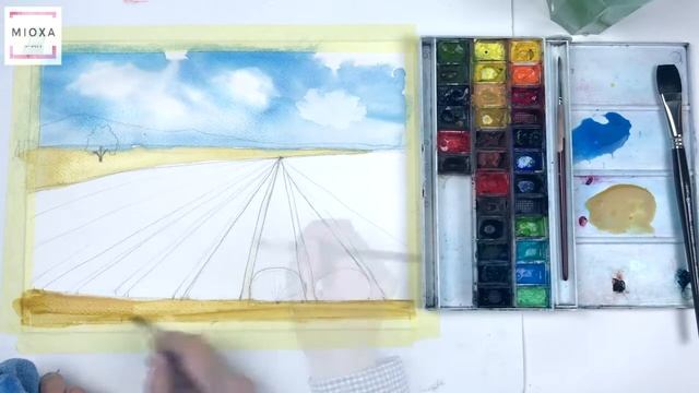 Лавандовые поля. Группа рисования 10-14 лет смотреть онлайн