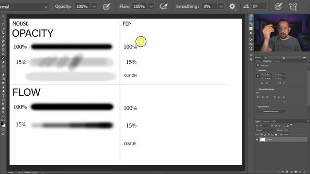Brush Flow vs Opacity - for Mouse & Pen смотреть онлайн