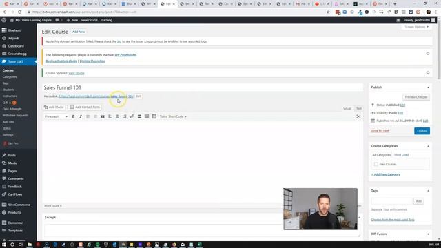 How to Sell Your Tutor LMS Courses with a custom sales funnel (full tutorial) смотреть онлайн