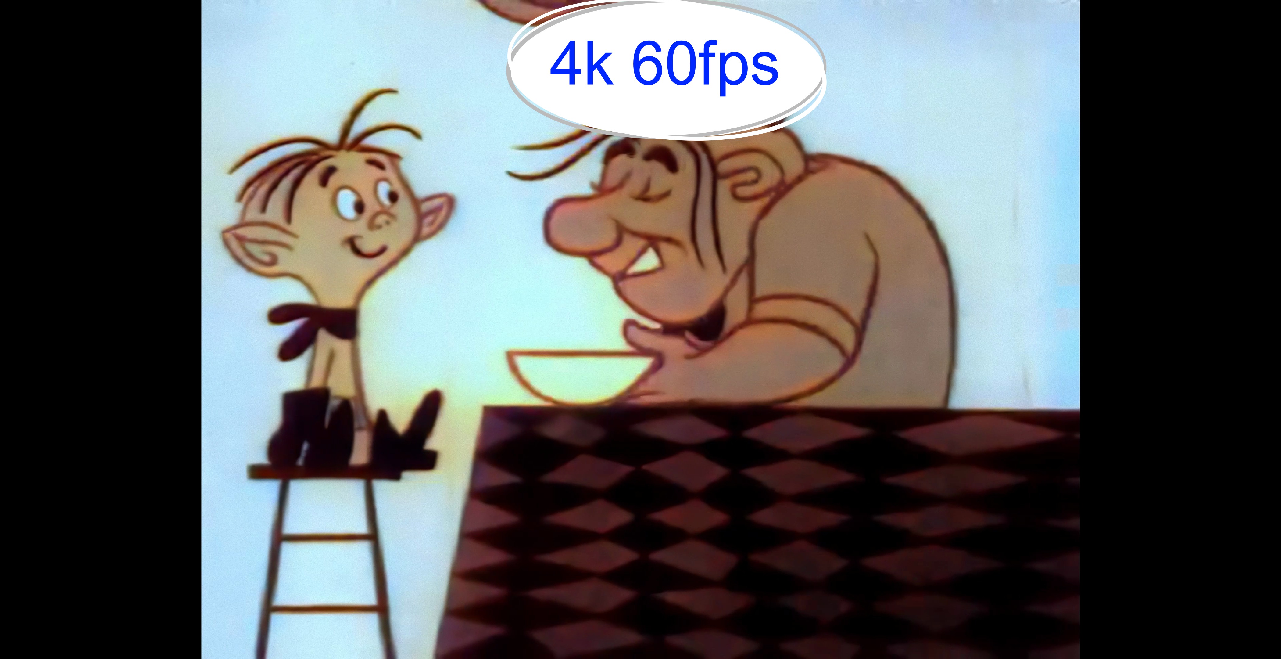 Колоризированная старая реклама MAYPO Овсяные хлопья 4k 60fps