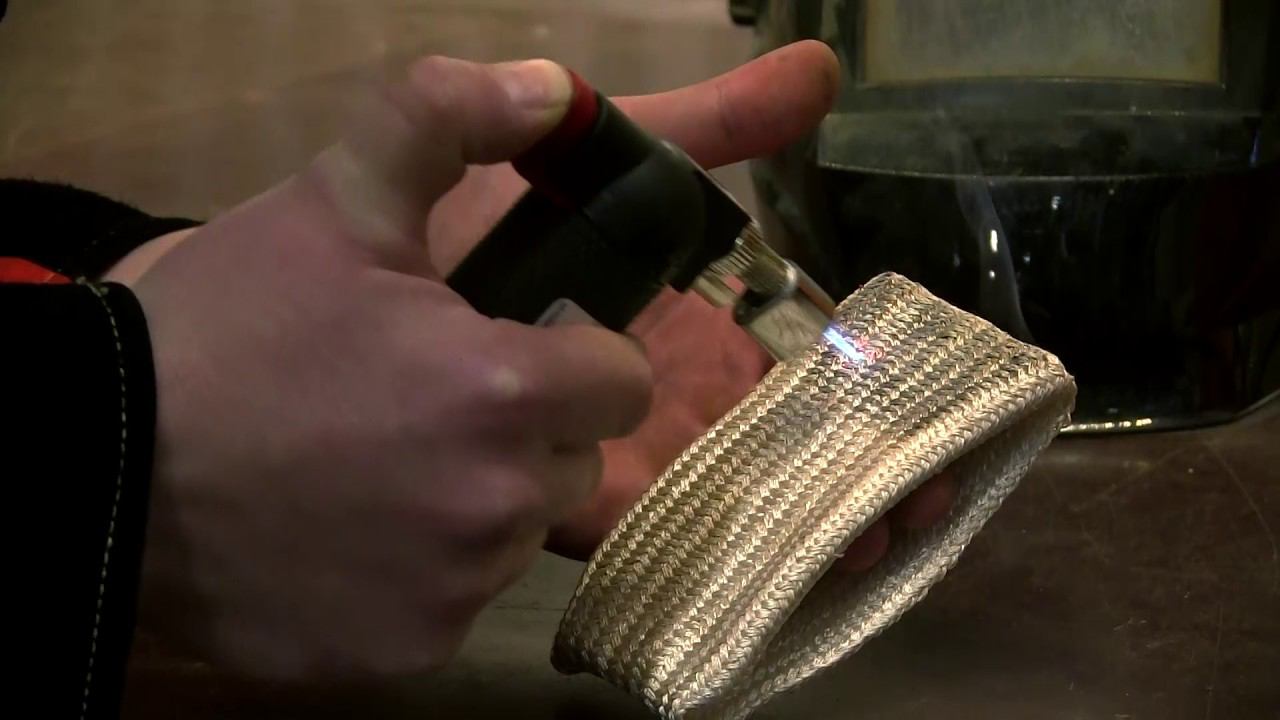 Испытание защитных свойств накладки для TIG сварки смотреть онлайн