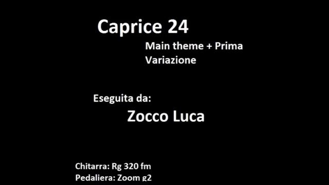 Caprice 24 guitar main theme e prima variazione смотреть онлайн