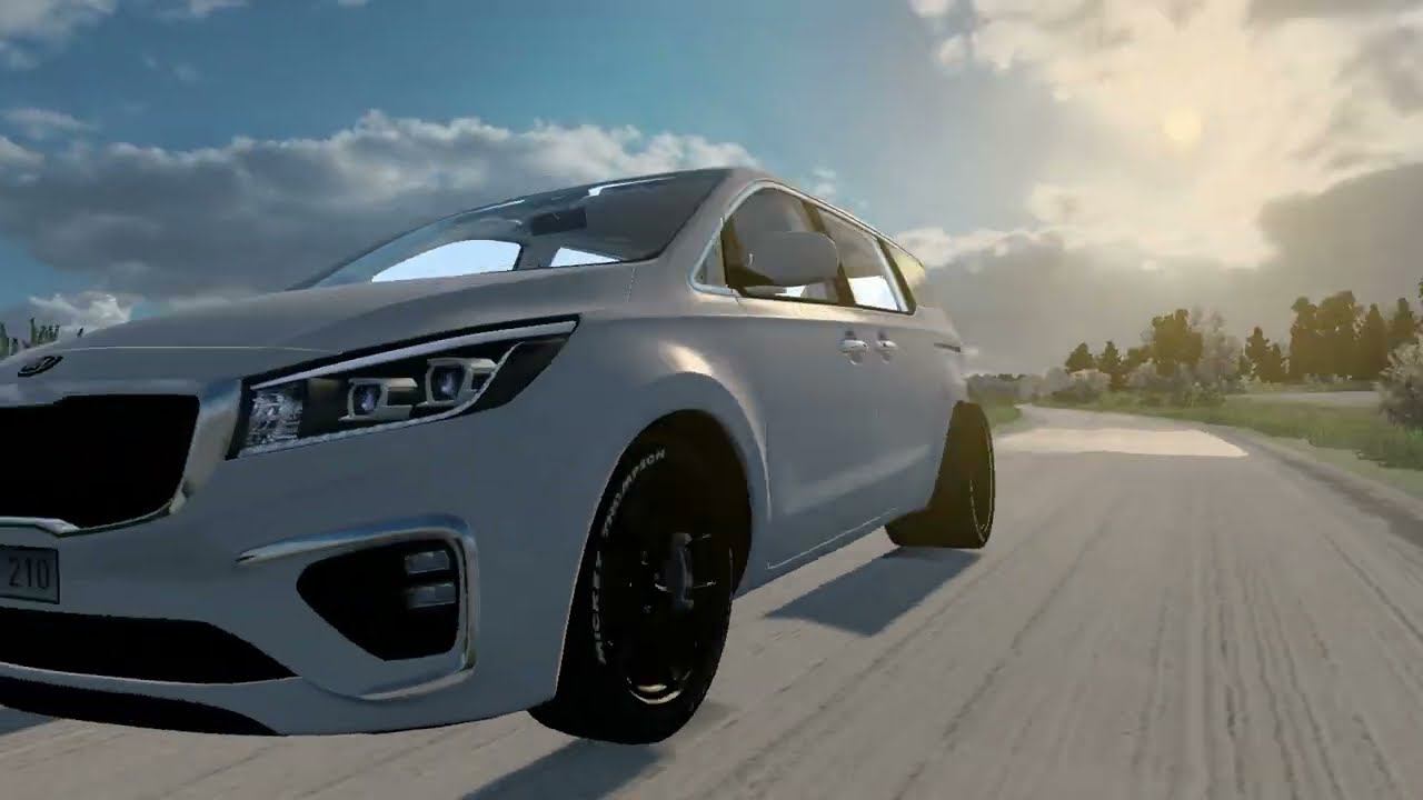 [ETS 2] KIA Carnival_Winter Roads with Passajerros смотреть онлайн