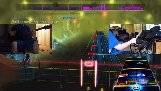 Practicing "Savior" by Rise Against on Drums/Bass (video games as music tools - demo) смотреть онлайн