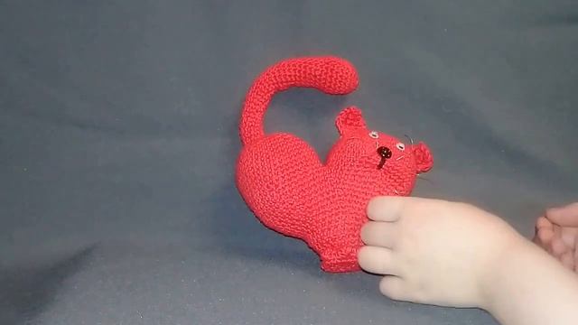 Игрушка ручной работы. Сердце-кот. смотреть онлайн