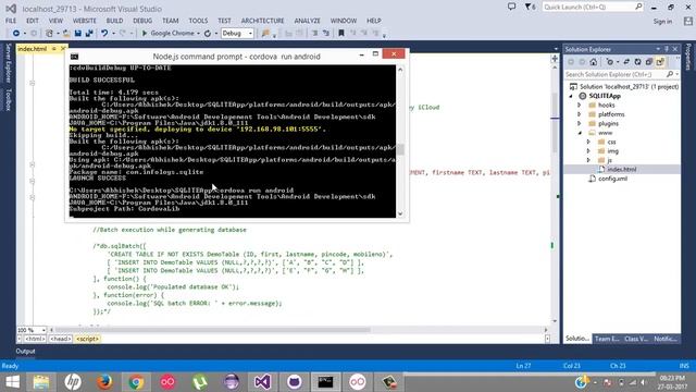 Phonegap Tutorials - How to Use Third Party SQLITE Plugin in Phonegap смотреть онлайн