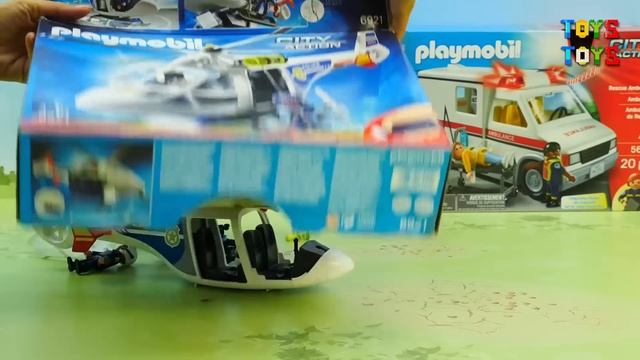 Полицейская машина Скорая помощь Грузовик Самосвал - новые игрушечные видео - police cars for kids смотреть онлайн