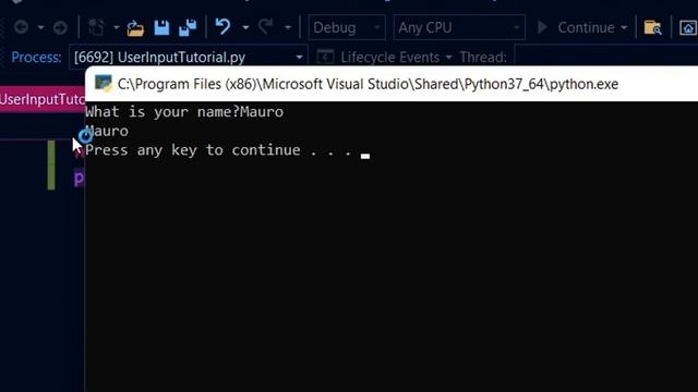 How to print User Input in Python in Visual Studio смотреть онлайн