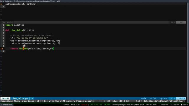 Time Delta in Python [Medium] | Hackerrank смотреть онлайн