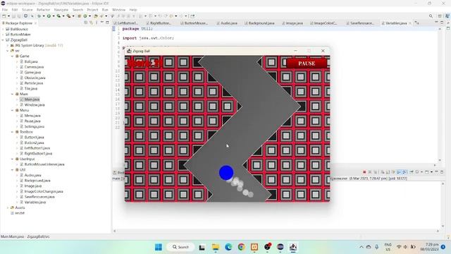 Simple Games with Java | Game 2: Zigzag Ball смотреть онлайн