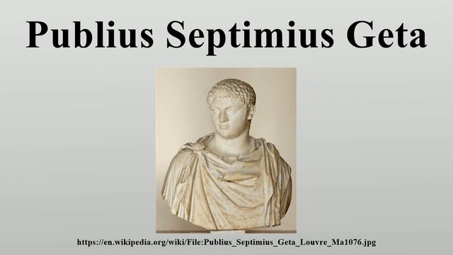 Publius Septimius Geta смотреть онлайн