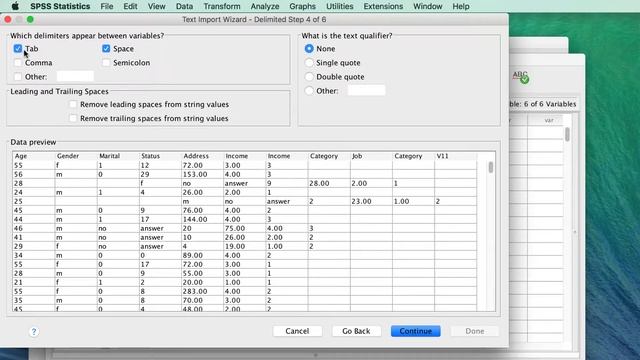 How to Open Text-Based Data Files (DAT, TXT, CSV, TAB) in SPSS смотреть онлайн