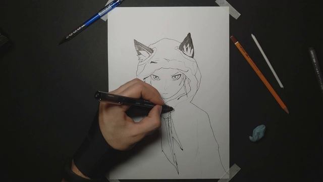 Как Нарисовать Аниме В Капюшоне смотреть онлайн