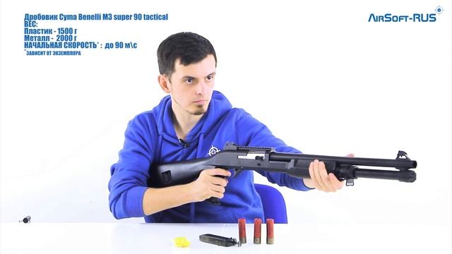Дробовик Cyma Benelli M3 super 90 tactical пластик смотреть онлайн