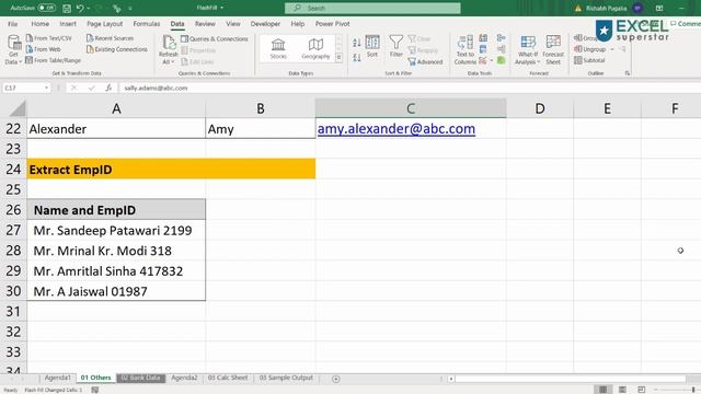MS Excel - How to Train Flash Fill (Ctrl + E) смотреть онлайн