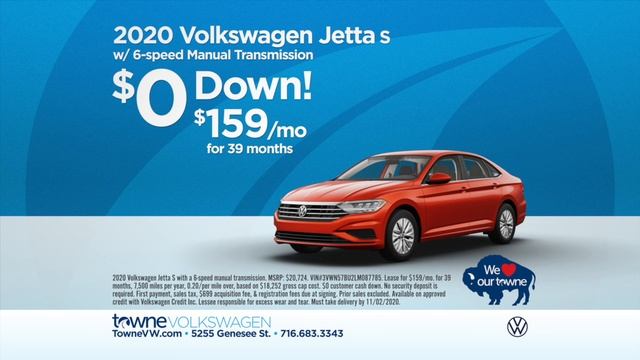 Save BIG on a 2020 Volkswagen Jetta S at Towne Volkswagen смотреть онлайн