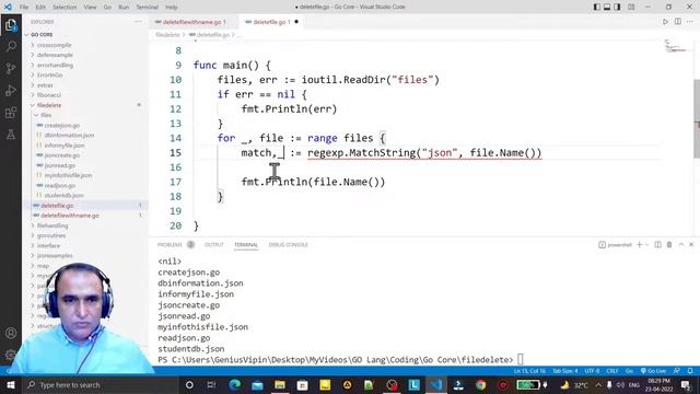 Golang Tutorials -46- Golang Delete Files with Matching Filename | Dr Vipin Classes смотреть онлайн