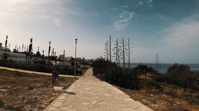 4K BEACH COAST Walk Chloraka PAPHOS, CYPRUS | Beautiful Day, Calm Sea | Travel, Adventure смотреть онлайн