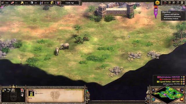 Age of Empires 2 Definitive Edition | Dynasties of India | Desire 1v3 Devapala (Bengalis) смотреть онлайн