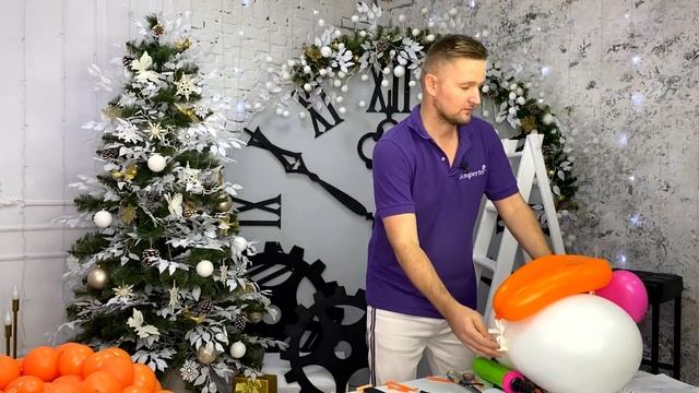 Урок 32. Тигренок от художника по воздушным шарам Сергея Шевченко смотреть онлайн