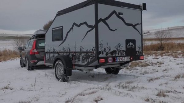 Chasing Winter in a Mini Camper with Volvo XC70