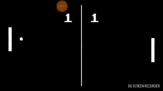 Playing a classic game of pong смотреть онлайн