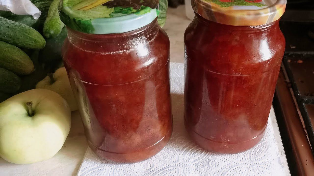 Сливовое варенье из желтой миндалевидной сливы 2023 4K