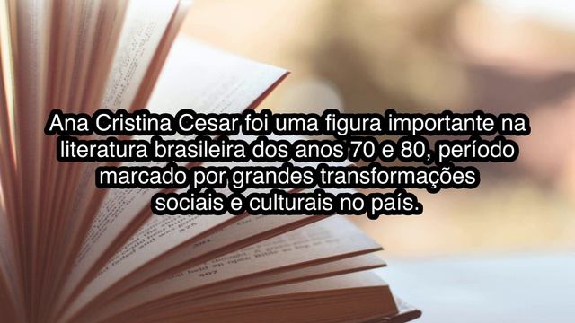 Ana Cristina Cesar смотреть онлайн