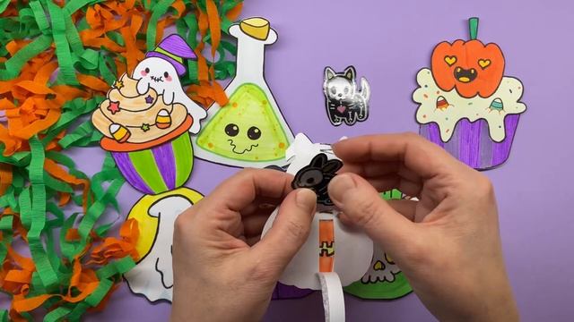 Бокс на ХЭЛЛОУИН? Бумажные сюрпризы с НАКЛЕЙКАМИ?Распаковка смотреть онлайн