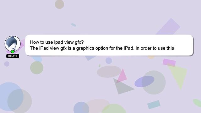 How to use ipad view gfx? смотреть онлайн