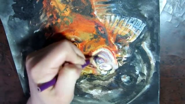 как нарисовать кои ( карандаш, акварель ) . Speed Drawing смотреть онлайн