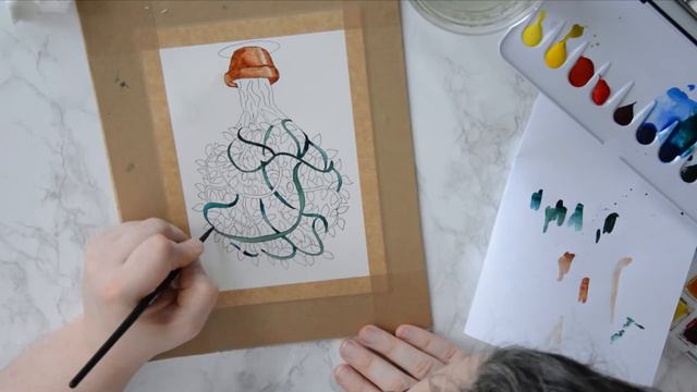 Speed Painting Aquarelle : Mes plantes me parlent !!! смотреть онлайн