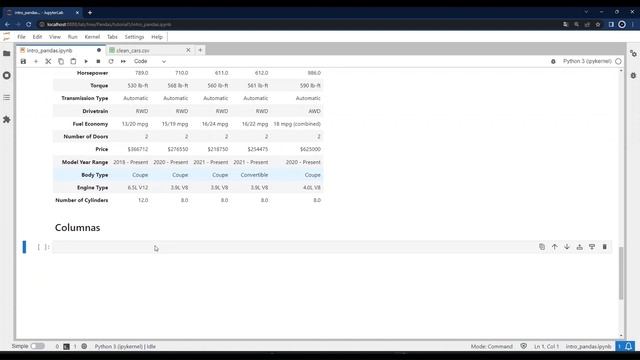 Curso de Pandas para Ciencia de datos (Python) | Crear dataframes e información básica смотреть онлайн