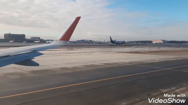 Взлёт и посадка самолёта Airbus A320. Москва-Пятигорск. смотреть онлайн