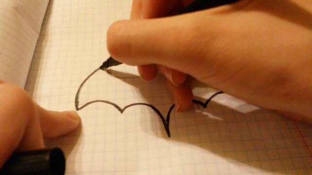 Как нарисовать логотип бетмана ? смотреть онлайн