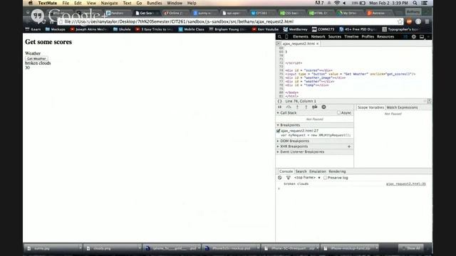 Retreive Weather API And Display