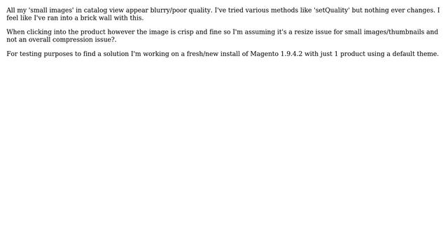 Magento: Magento 1.9 small image resizing/compression issues смотреть онлайн