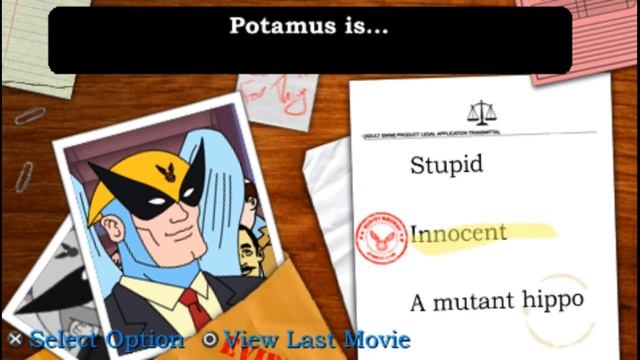 Harvey Birdman: Attorney At Law ... (PSP) Gameplay