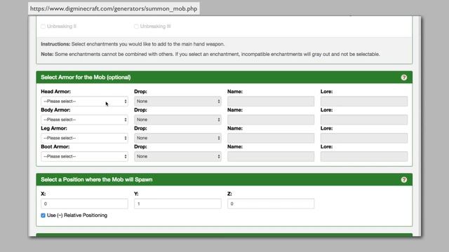 How to use our Summon Mob Generator tool for Minecraft смотреть онлайн